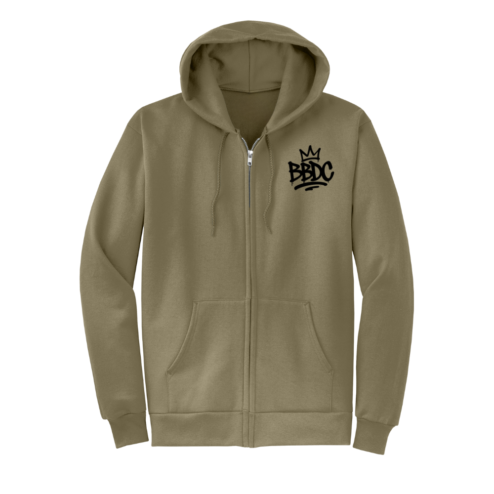 BBDC Full Zip Hoodie (Brown)