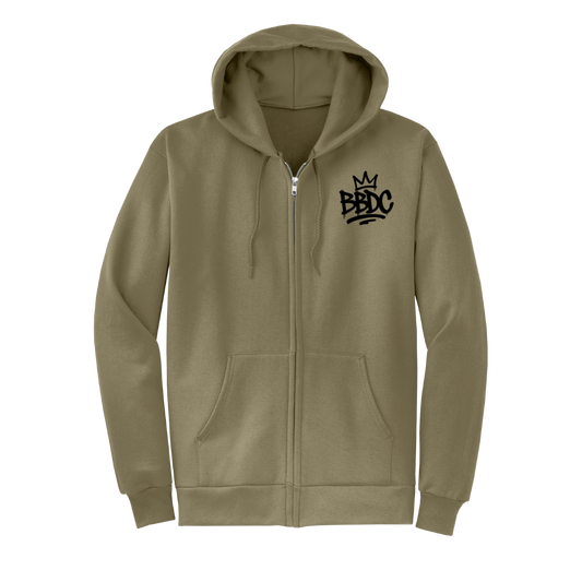 BBDC Full Zip Hoodie (Brown)