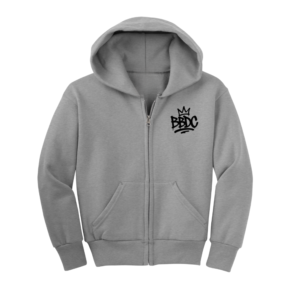 BBDC Full Zip Hoodie (Heather Grey)