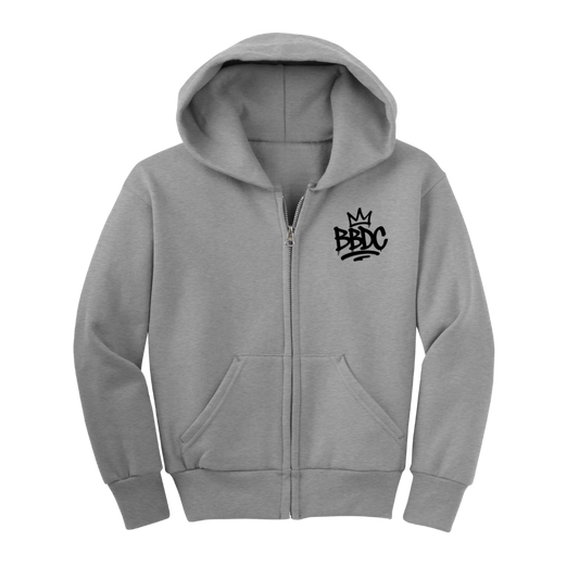 BBDC Full Zip Hoodie (Heather Grey)
