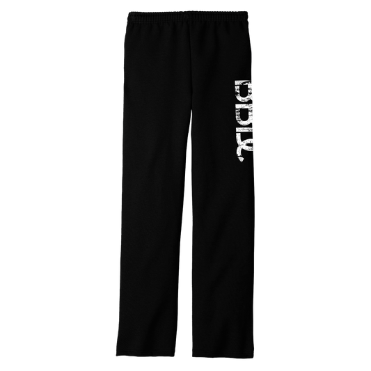 BBDC Classic Sweatpants - OPEN BOTTOM (Black)